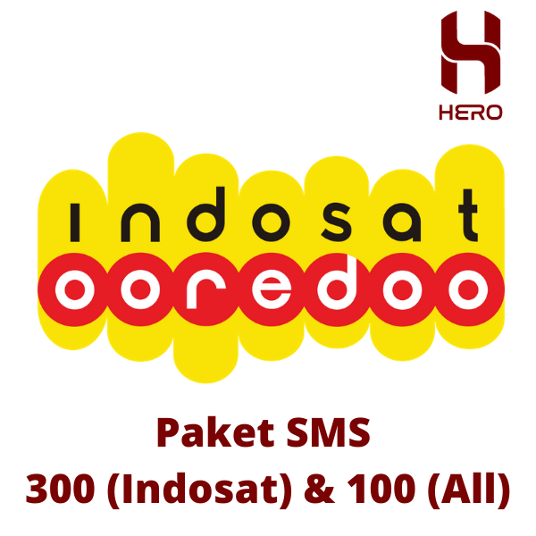 Telepon & Sms INDOSAT PAKET SMS - 300 Sesama +100 All Opr 10H
